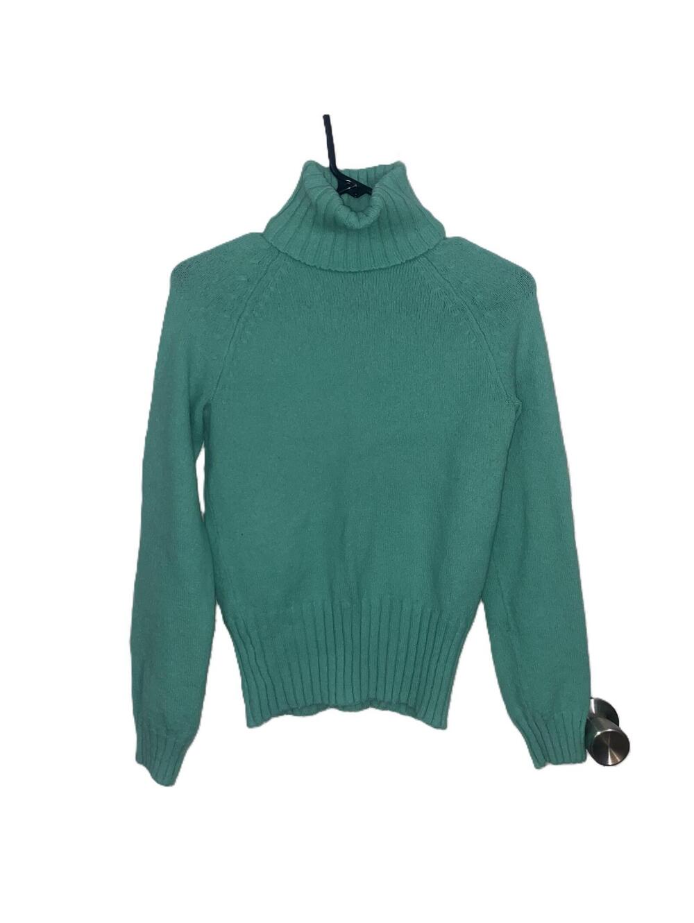 GAP Mint Green Turtleneck Sweater Soft Girl Y2K Cozy Knit Top Size S